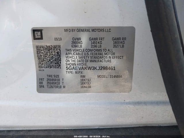 2019 BUICK ENCLAVE AWD ESSENCE 9