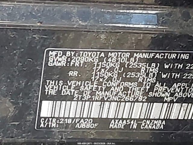 2022 TOYOTA RAV4 XLE 9