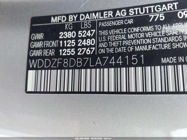 2020 MERCEDES-BENZ E 350 9