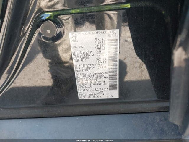 2019 NISSAN ROGUE SL 3