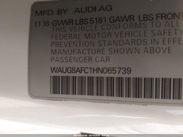 2017 AUDI A6 PREMIUM PLUS 9