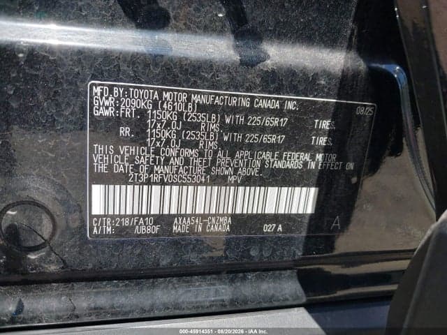 2025 TOYOTA RAV4 XLE 9