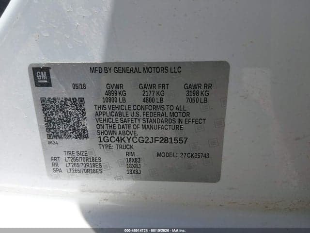 2018 CHEVROLET SILVERADO 3500HD WT 9