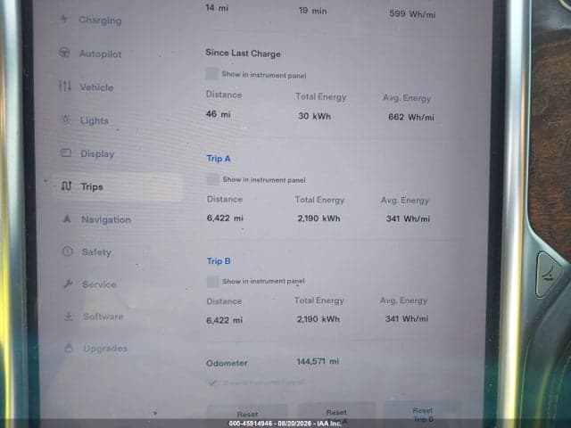 2017 TESLA MODEL S 60/75 7