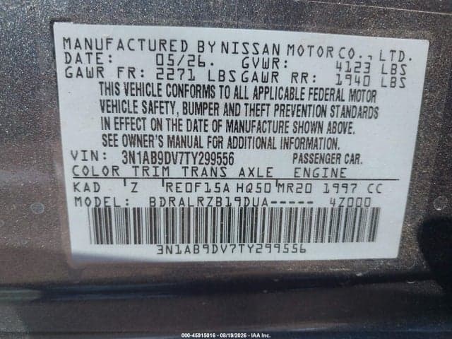 2026 NISSAN SENTRA SR 9