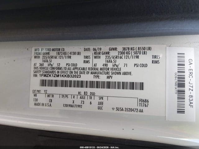 2019 FORD TRANSIT-150 XL 9