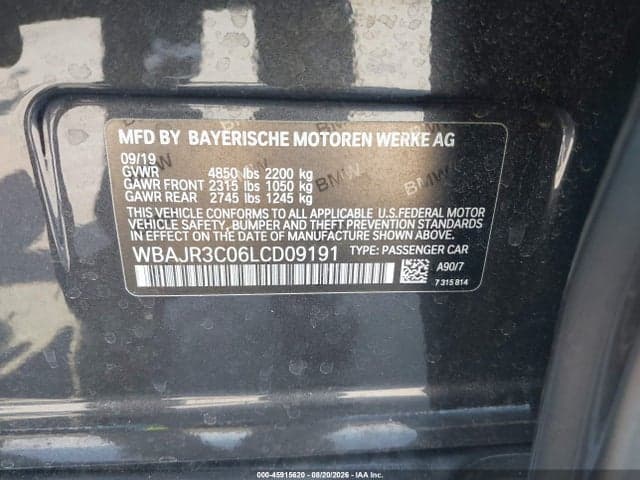 2020 BMW 530I 9