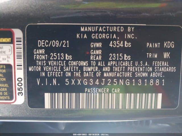 2022 KIA K5 EX 9