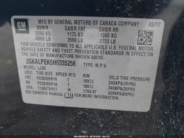 2017 GMC TERRAIN SLT 9