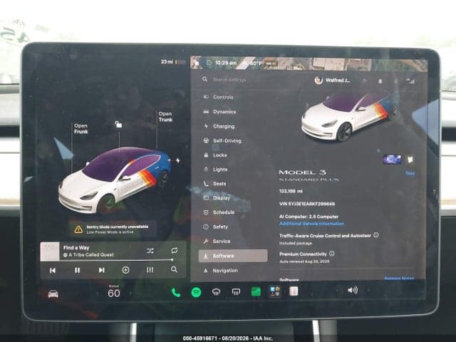 2019 TESLA MODEL 3 LONG RANGE/MID RANGE/STANDARD RANGE/STANDARD RANGE PLUS 7