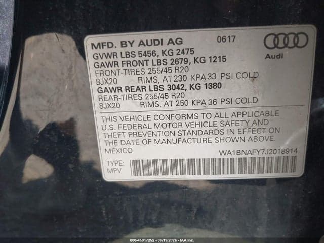 2018 AUDI Q5 9