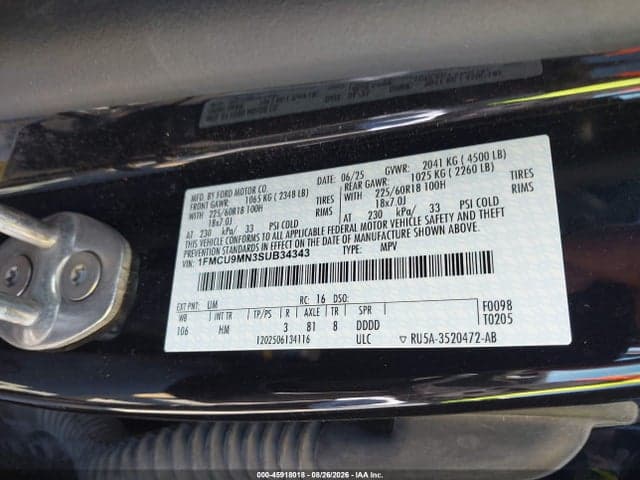 2025 FORD ESCAPE ST-LINE 9