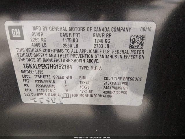 2017 GMC TERRAIN SLT 9