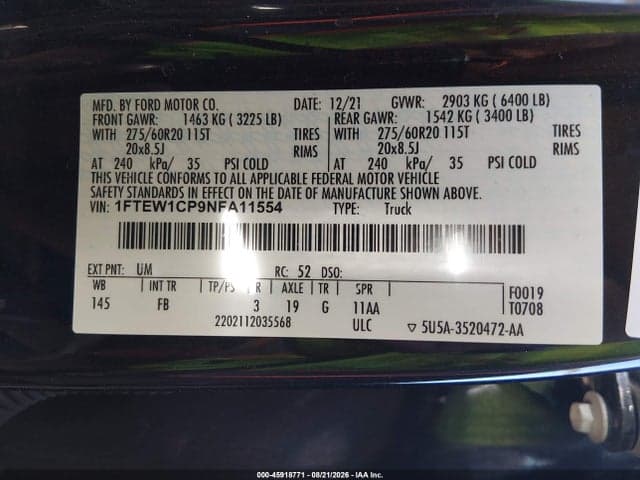 2022 FORD F-150 XLT 9