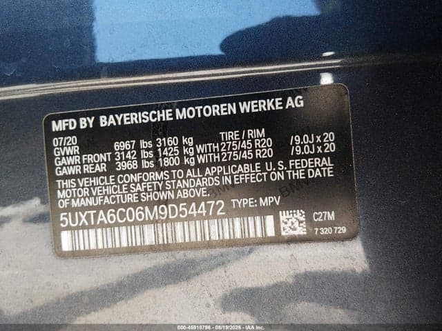 2021 BMW X5 PHEV XDRIVE45E 9