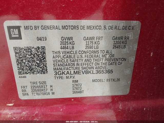 2019 GMC TERRAIN SLE 9