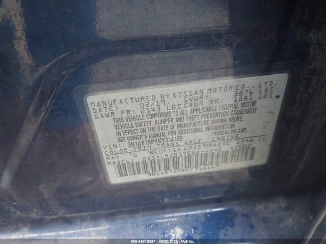 2019 NISSAN SENTRA SR 9