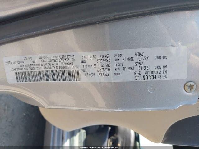 2019 DODGE GRAND CARAVAN SXT 9