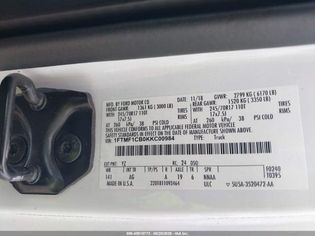 2019 FORD F-150 XL 9