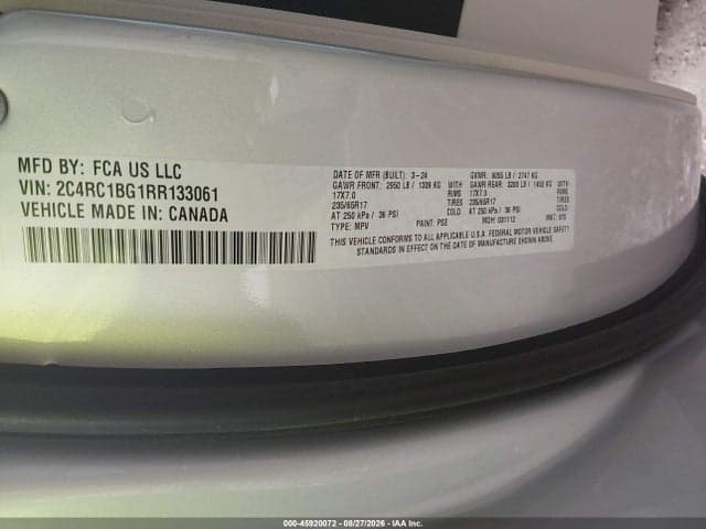 2024 CHRYSLER PACIFICA TOURING L 9