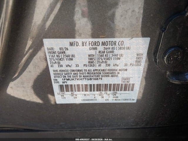 2026 FORD EXPLORER ST-LINE 9