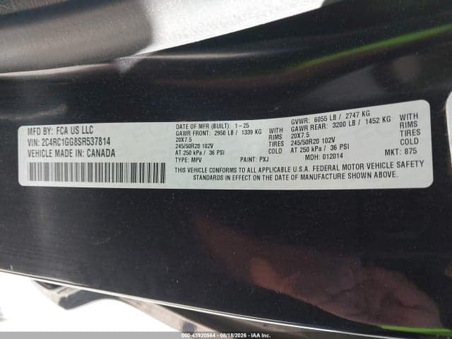 2025 CHRYSLER PACIFICA LIMITED 9