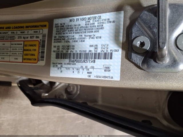 2018 FORD FUSION HYBRID S 9