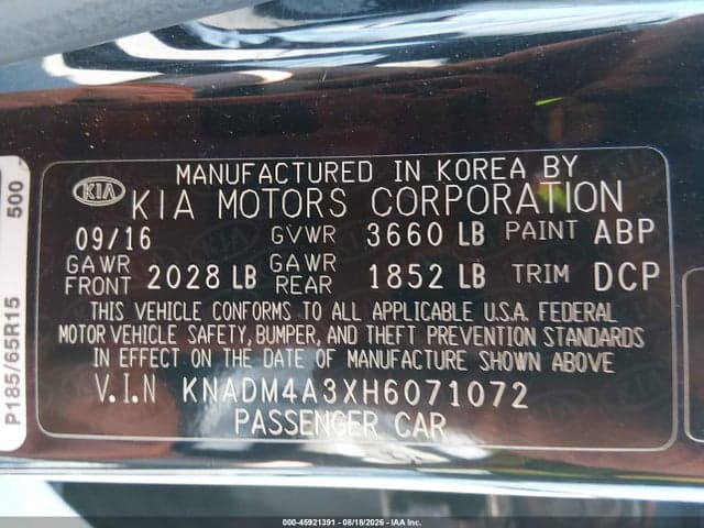 2017 KIA RIO LX 9