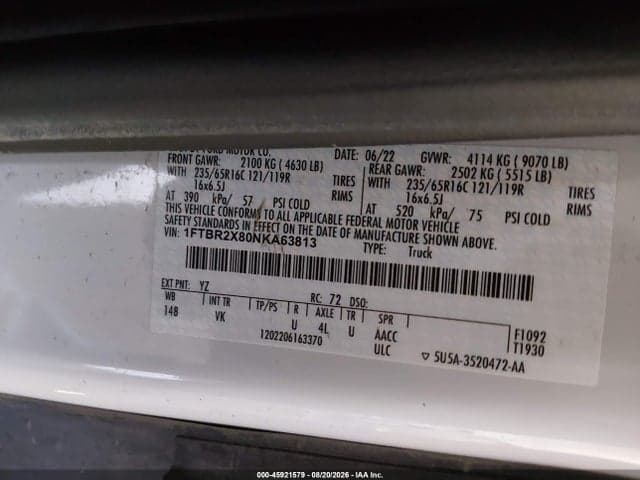 2022 FORD TRANSIT-250 9