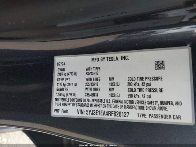 2024 TESLA MODEL 3 9