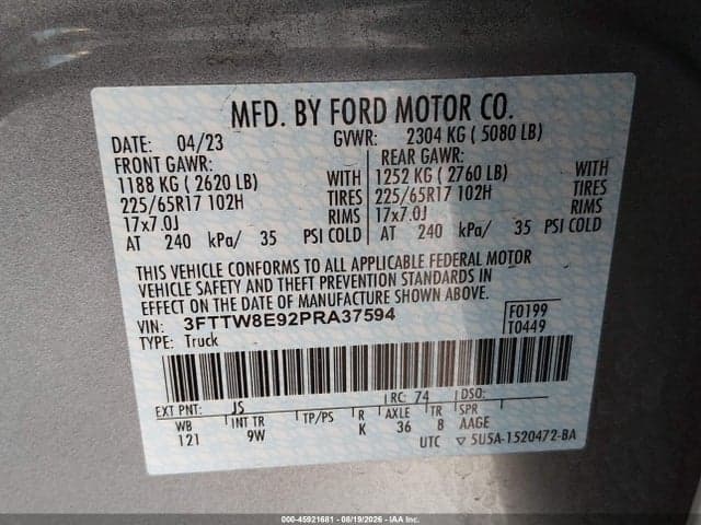 2023 FORD MAVERICK XL 9