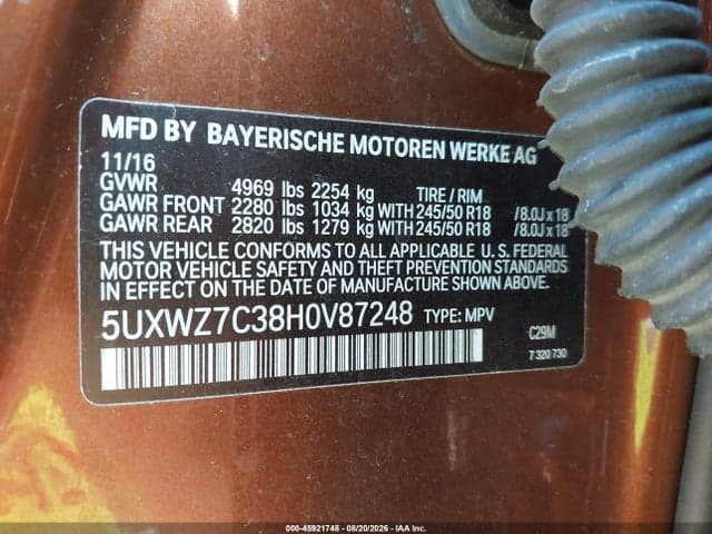 2017 BMW X3 SDRIVE28I 9