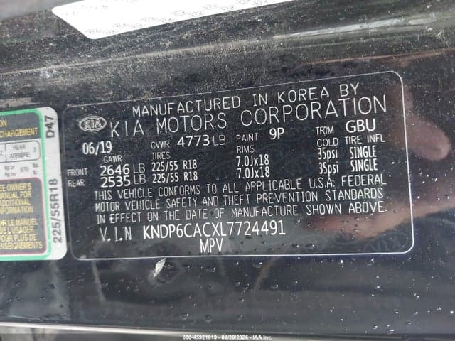 2020 KIA SPORTAGE S 9