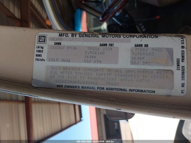 1985 CHEVROLET C30 9