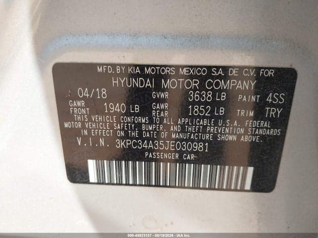 2018 HYUNDAI ACCENT LIMITED 9