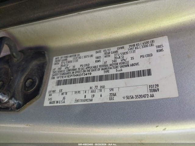 2017 FORD F-150 XL 9