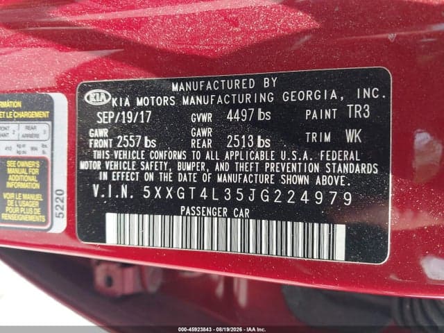 2018 KIA OPTIMA S 9