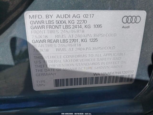 2017 AUDI ALLROAD PREMIUM PLUS 9