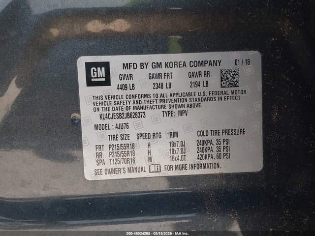 2018 BUICK ENCORE PREFERRED 9