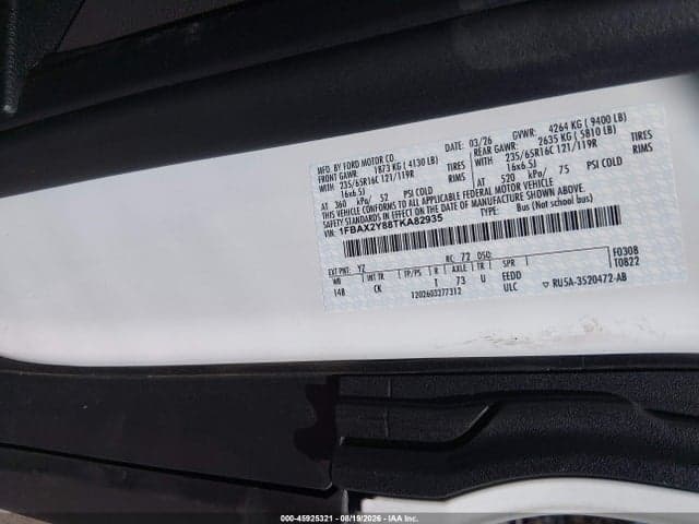 2026 FORD TRANSIT-350 PASSENGER VAN XLT 9