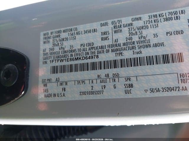 2021 FORD F-150 XLT 9