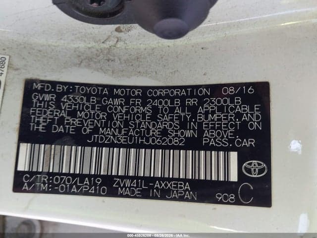 2017 TOYOTA PRIUS V FOUR 9