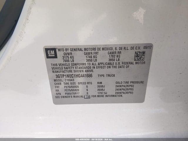 2017 GMC SIERRA 1500 SLT 9
