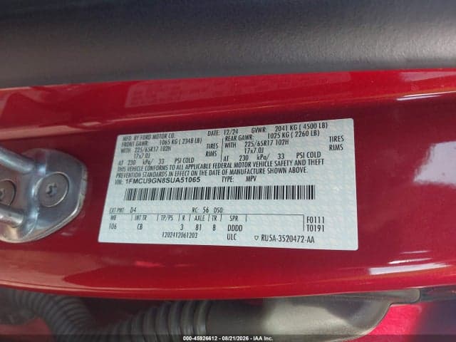 2025 FORD ESCAPE ACTIVE 9