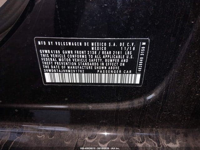 2017 VOLKSWAGEN JETTA 1.4T SE 9