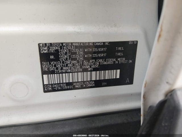 2019 TOYOTA RAV4 LE 9