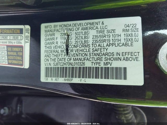 2022 ACURA RDX ADVANCE PACKAGE 9