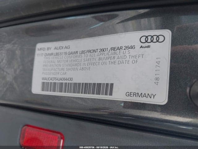 2018 AUDI S5 3.0T PREMIUM PLUS 9