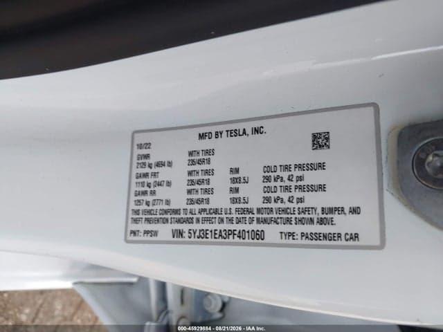 2023 TESLA MODEL 3 REAR-WHEEL DRIVE 9