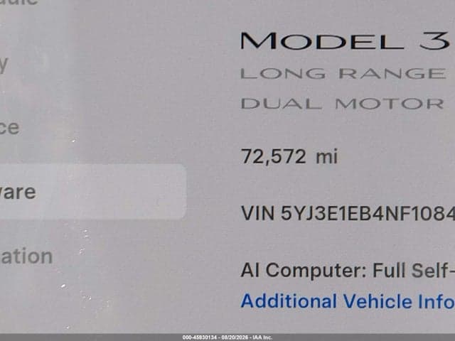 2022 TESLA MODEL 3 14